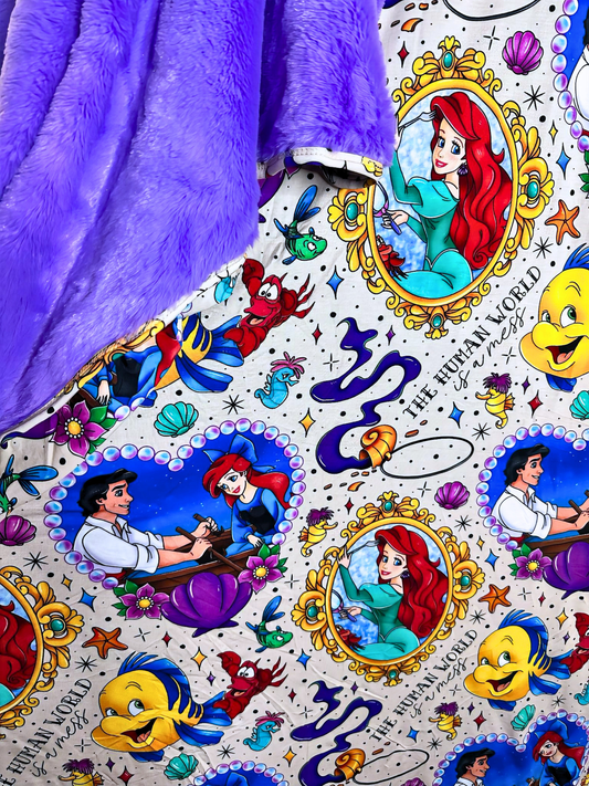 Waves of Wonder Plush Bamboo Blanket