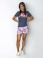Star-Spangled Sweetheart Adult Bamboo Shorts