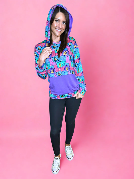 Retro Remix Adult Bamboo Hoodie