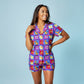 Hakuna Matata Adult Bamboo Button Up Top and Shorts Set (Pre Order with expected delivery August 2026)
