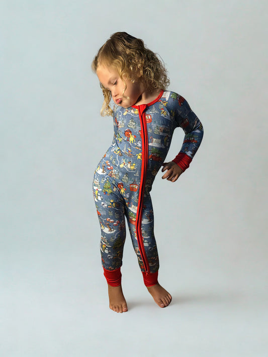 Winter Woodlands Bamboo Romper