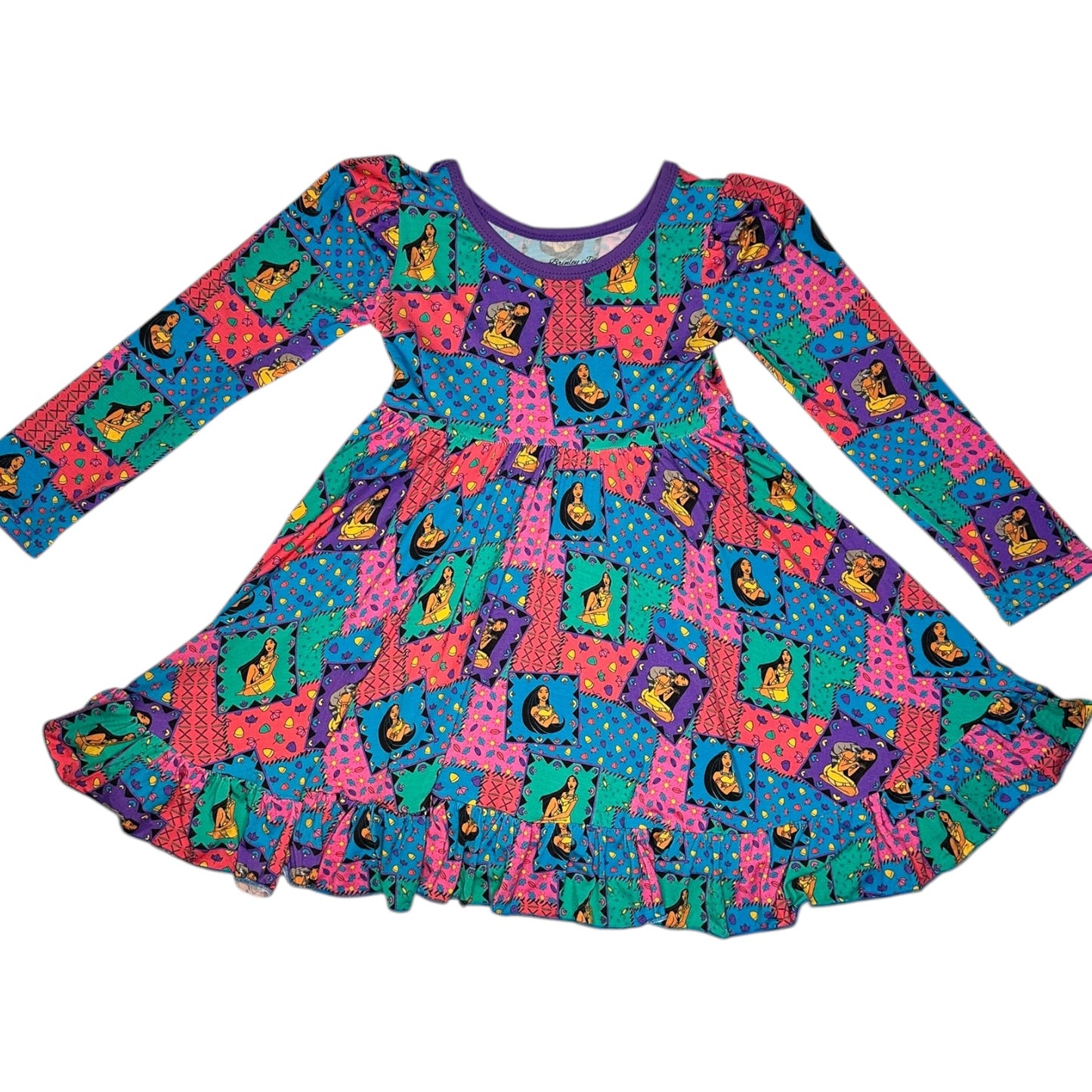 Retro Remix Bamboo Twirl Dress (Pre Order)