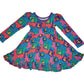 Retro Remix Bamboo Twirl Dress (Pre Order)