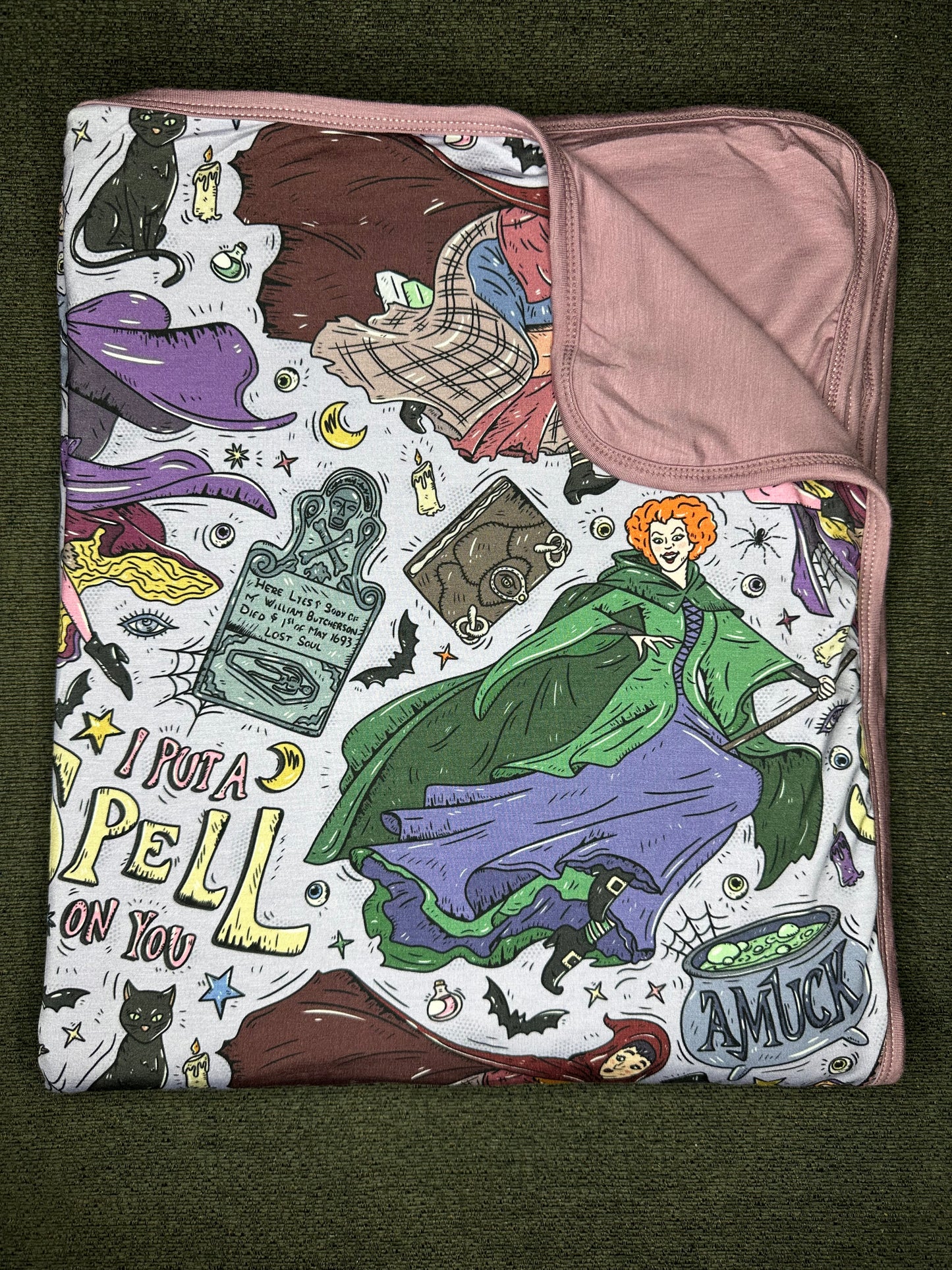 I Put A Spell On You Double Layered Bamboo Blanket