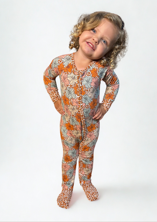 Leopard Lily Bamboo Romper