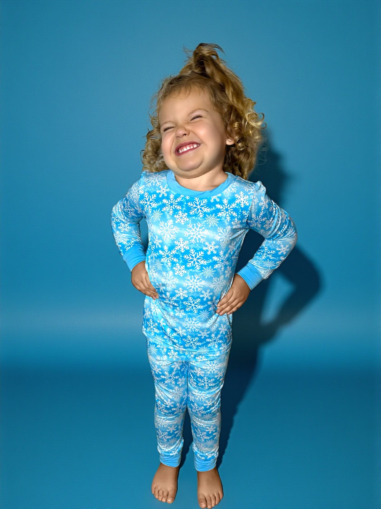 Snowy Snuggles Bamboo Two Piece Pajama Set