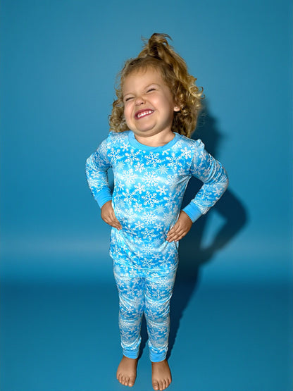 Snowy Snuggles Bamboo Two Piece Pajama Set