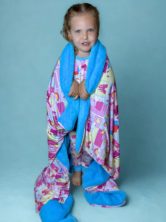 Muddy Puddles Plush Bamboo Blanket