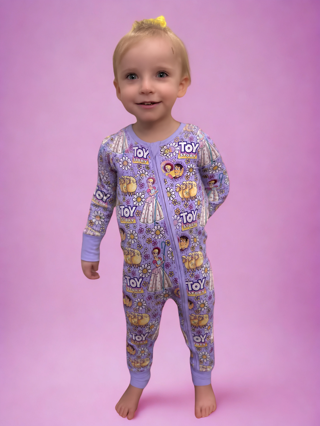 Rootin' Tootin' Daisies Bamboo Romper (Pre Order with expected delivery mid September)