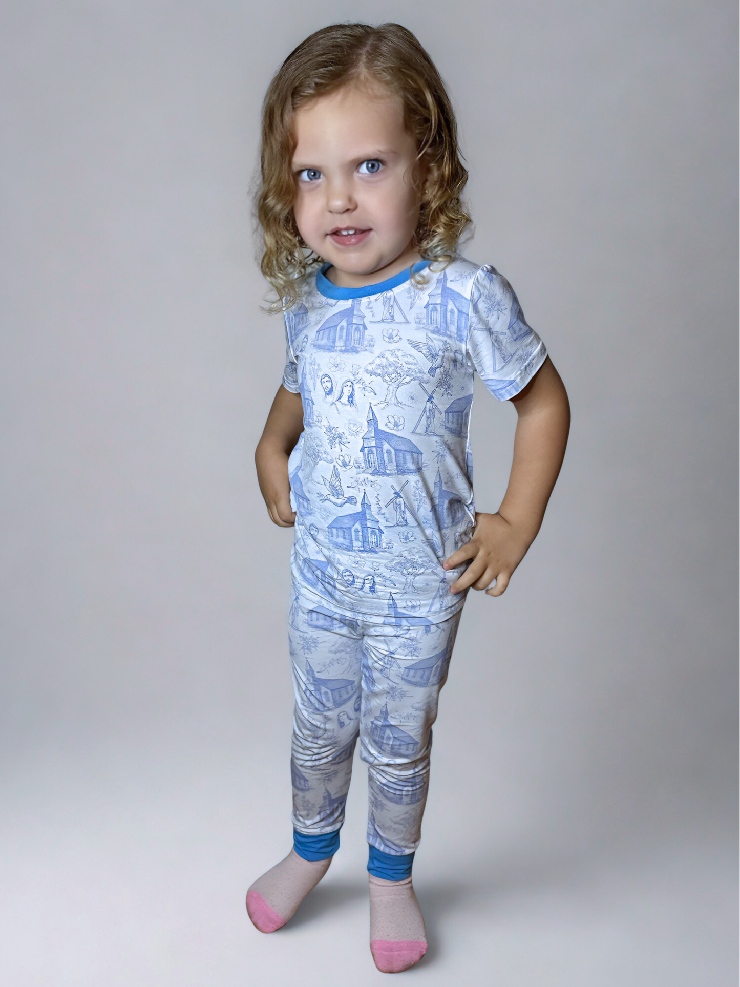 Blue Sanctuary Bamboo Two Piece Pajama Set