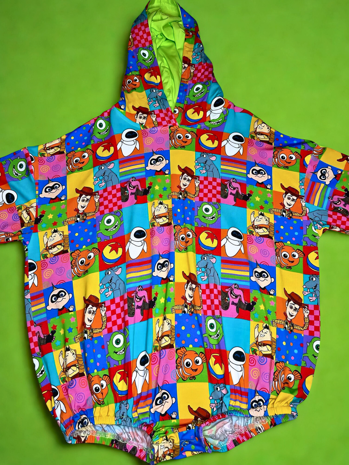 Patchwork Playmates Bamboo Bubble Hoodie with Snaps