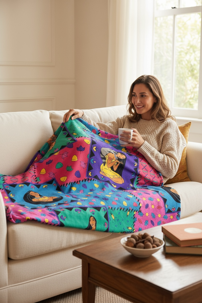 Retro Remix Double Layered Bamboo Blanket (Pre Order)