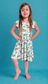 Ocean Princess Bamboo Peplum Dress and Shorts Set