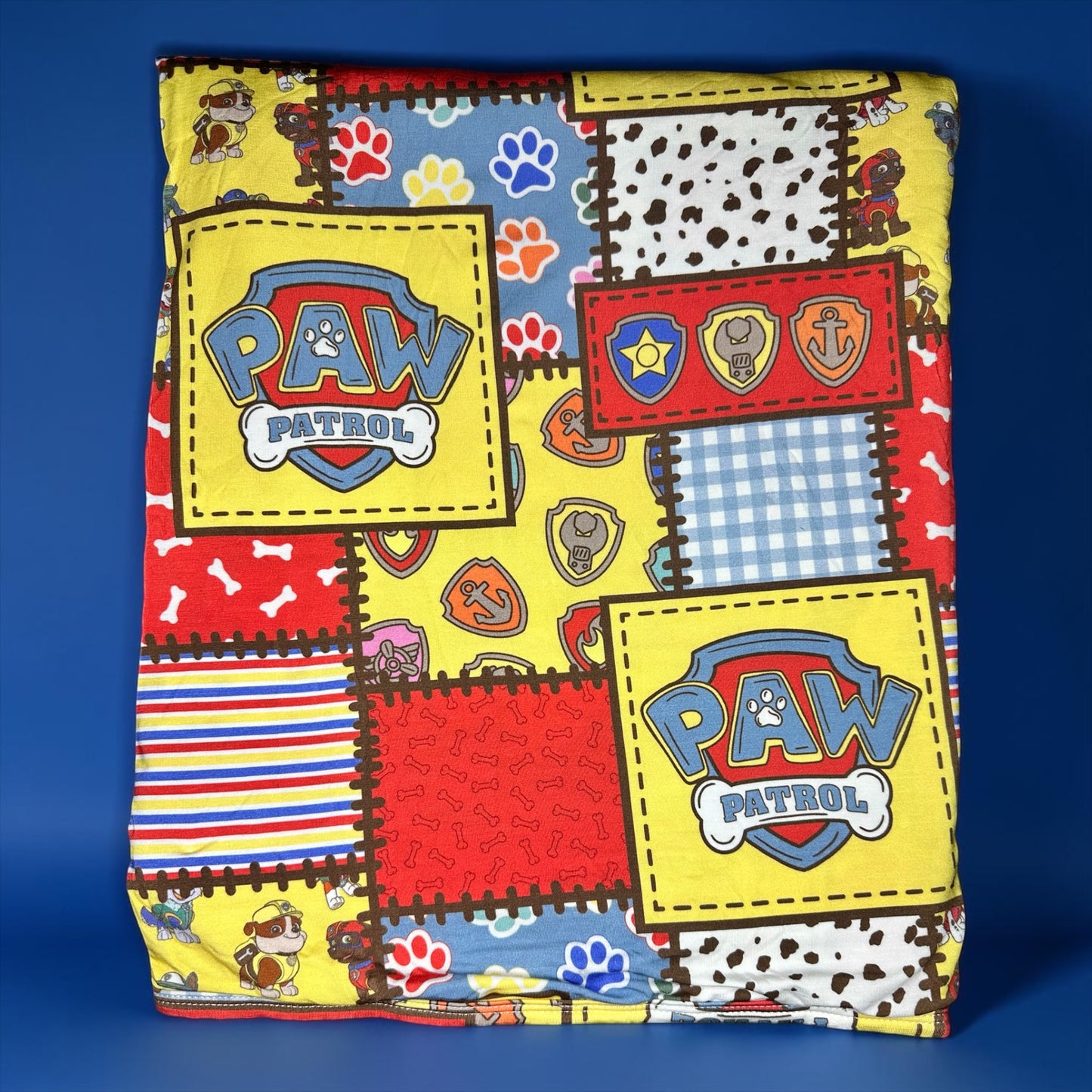 Patchwork Playtime Double Layered Bamboo Blanket