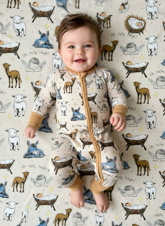 Oh Holy Night Bamboo Romper