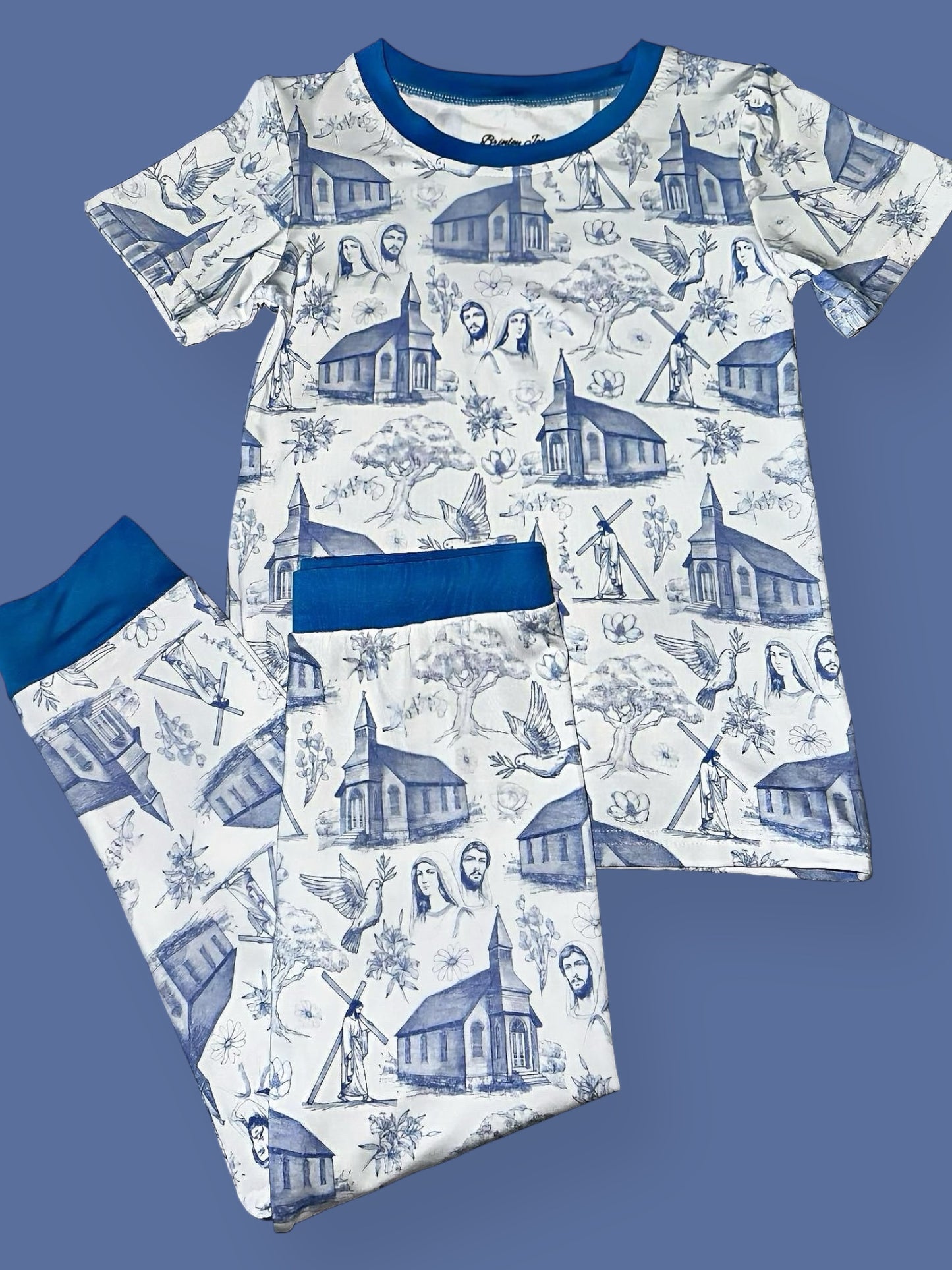 Blue Sanctuary Bamboo Two Piece Pajama Set