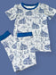 Blue Sanctuary Bamboo Two Piece Pajama Set