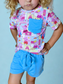 Muddy Puddles Bamboo Pocket Tee and Shorts Set