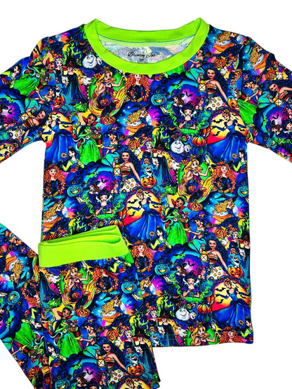 Halloween Princess Bamboo Two Piece Pajama Set