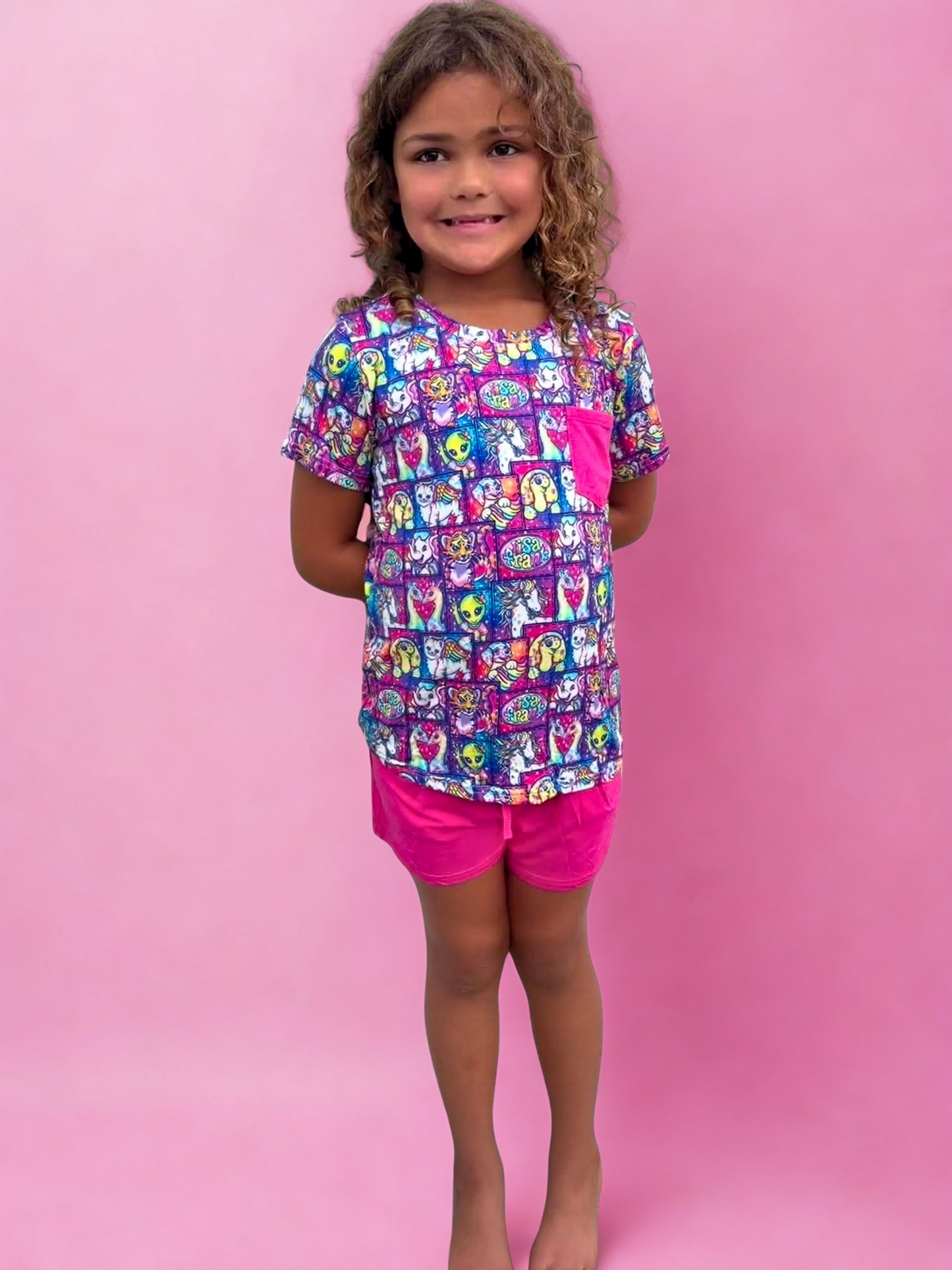 Colorful Comeback Bamboo Pocket Tee and Shorts Set