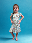 Ocean Princess Bamboo Peplum Dress and Shorts Set
