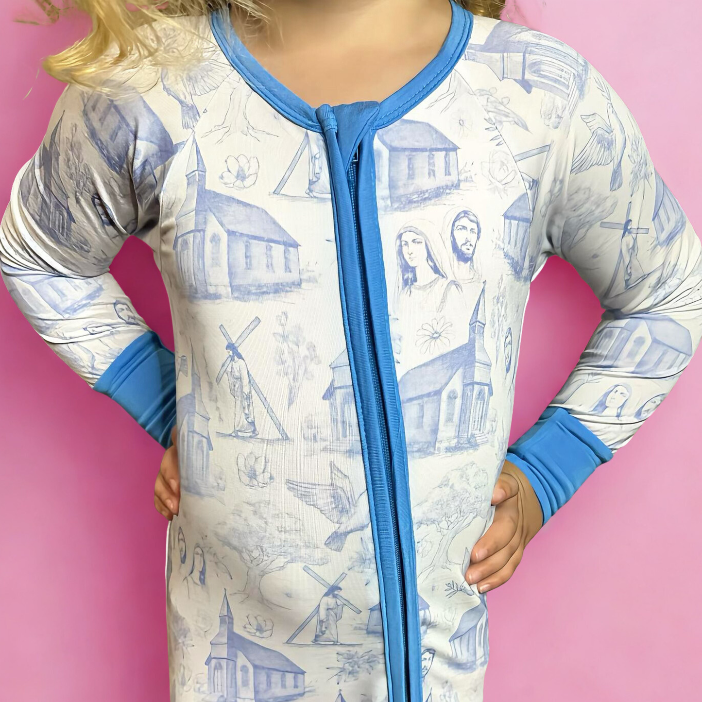 Blue Sanctuary Bamboo Romper