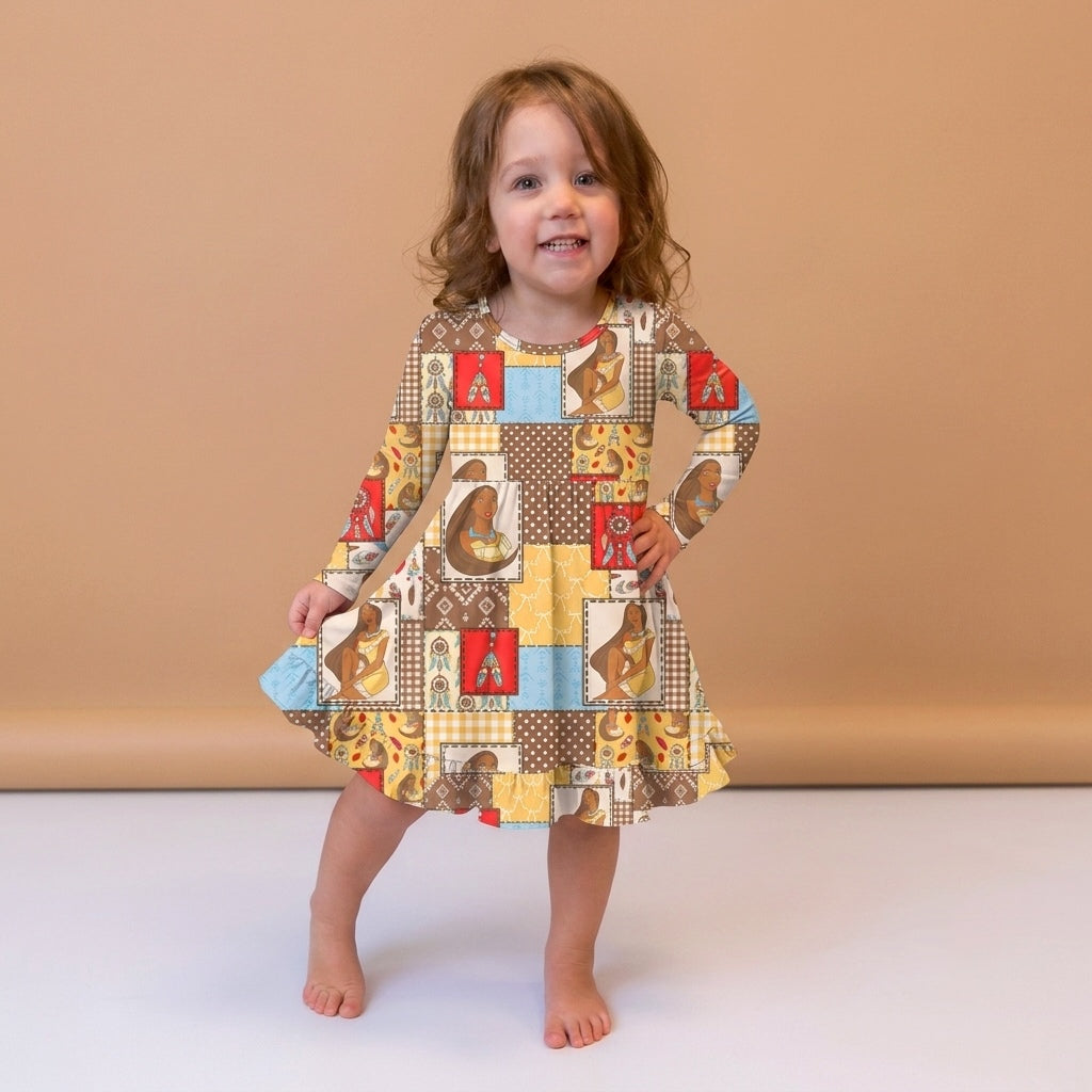 Woodland Warrior Bamboo Twirl Dress (Pre orderwith expected arrival time end of Sept.)