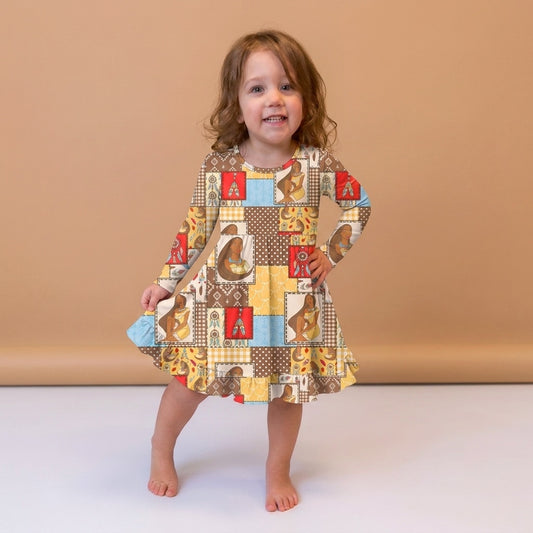 Woodland Warrior Bamboo Twirl Dress (Pre orderwith expected arrival time end of Sept.)