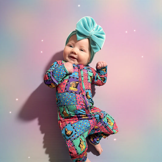 Retro Remix Bamboo Romper (pre order)