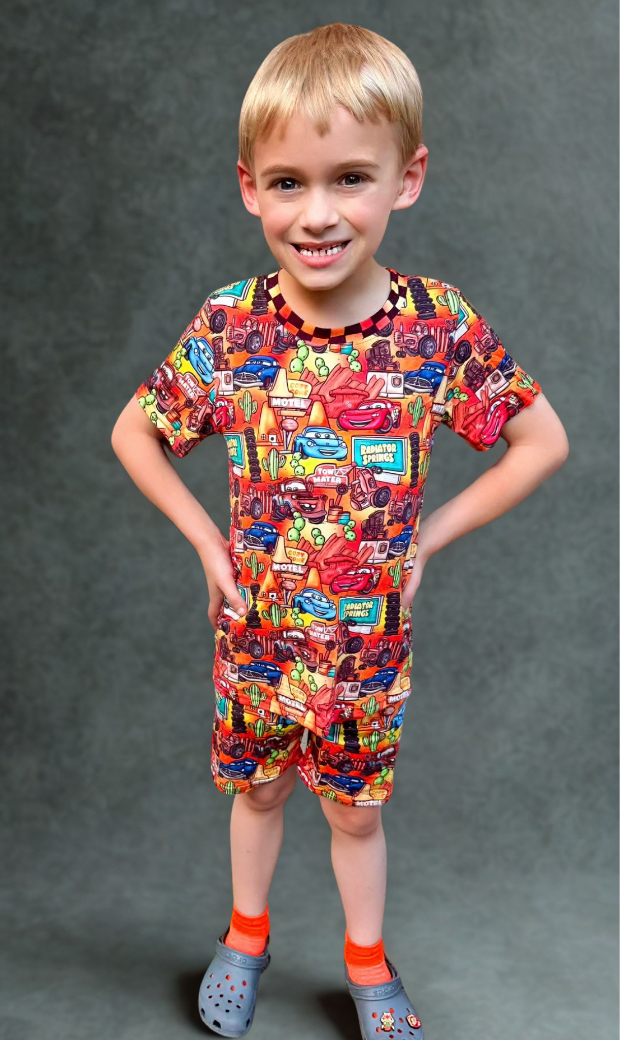 Rally Racers Bamboo Two Piece Short Sleeve and Short Set