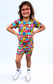 Patchwork Playmates Bamboo Two Piece Pajama Set