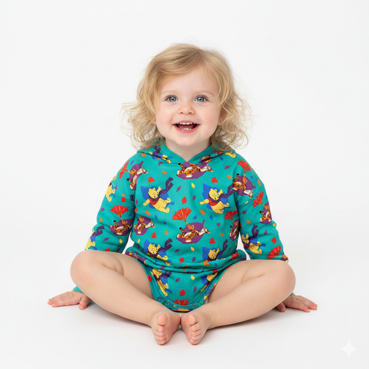 Retro Breeze Bamboo Bubble Hoodie with Snaps (pre order)