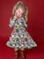 Beary Snow Day Bamboo Twirl Dress (Pre order with expected arrival time end of November)