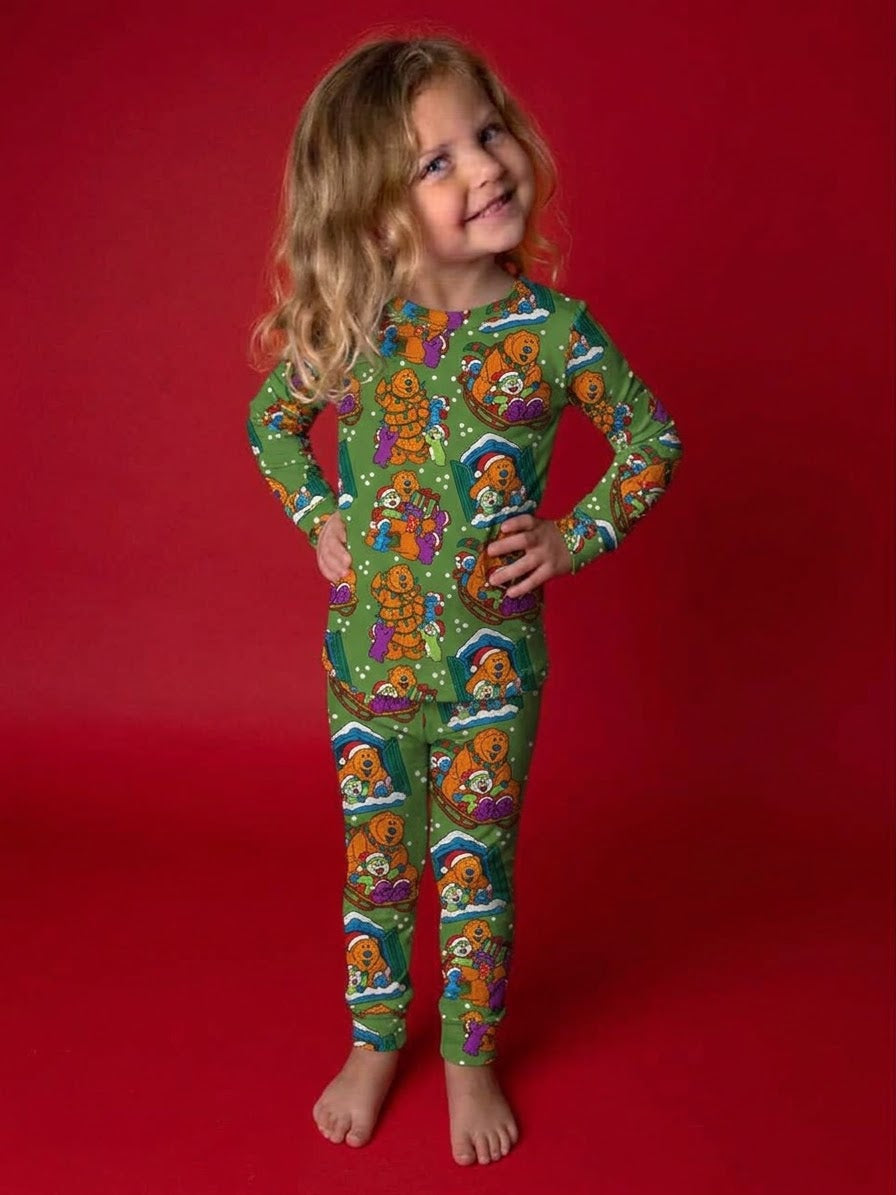 Friendmas Morning Bamboo Long Sleeve and Pants Two Piece Pajama Set (Pre order with expected arrival end of November)