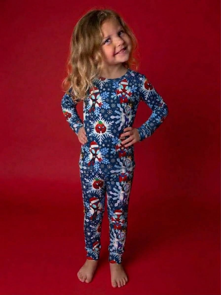 Winter Powers Bamboo Long Sleeve and Pants Two Piece Pajama Set (Pre order with expected arrival end of November)