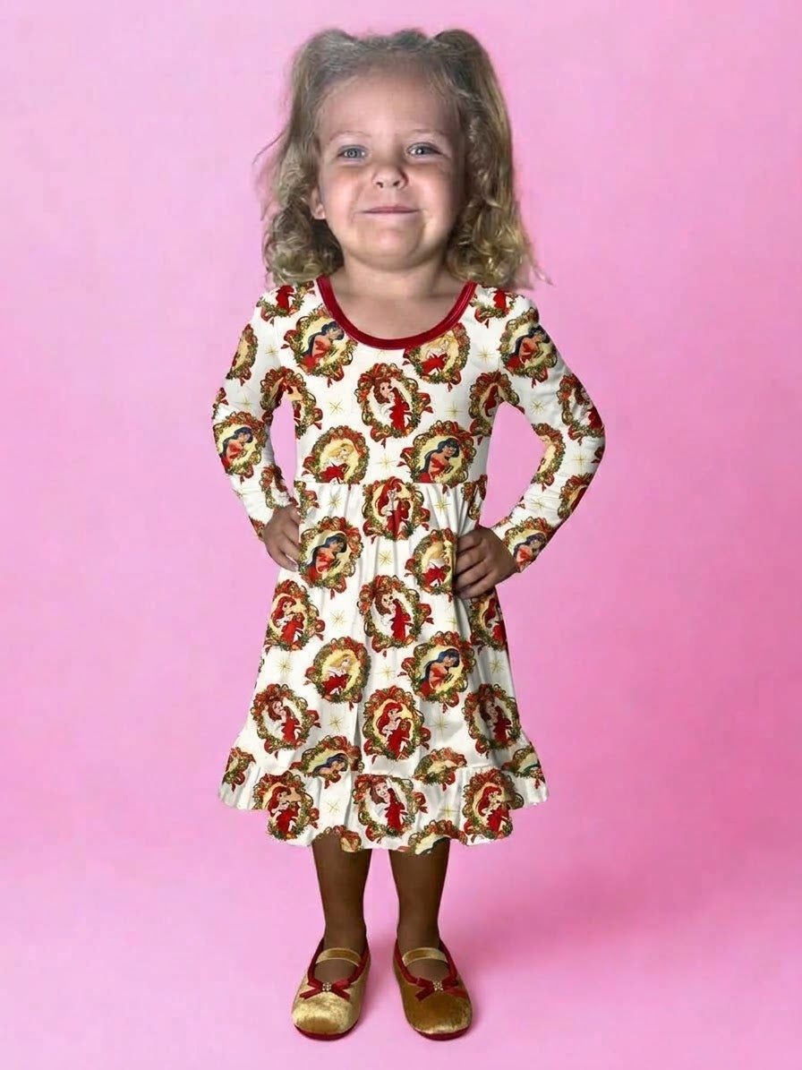 Merry Majesty Bamboo Twirl Dress (Pre order with expected arrival time end of November)