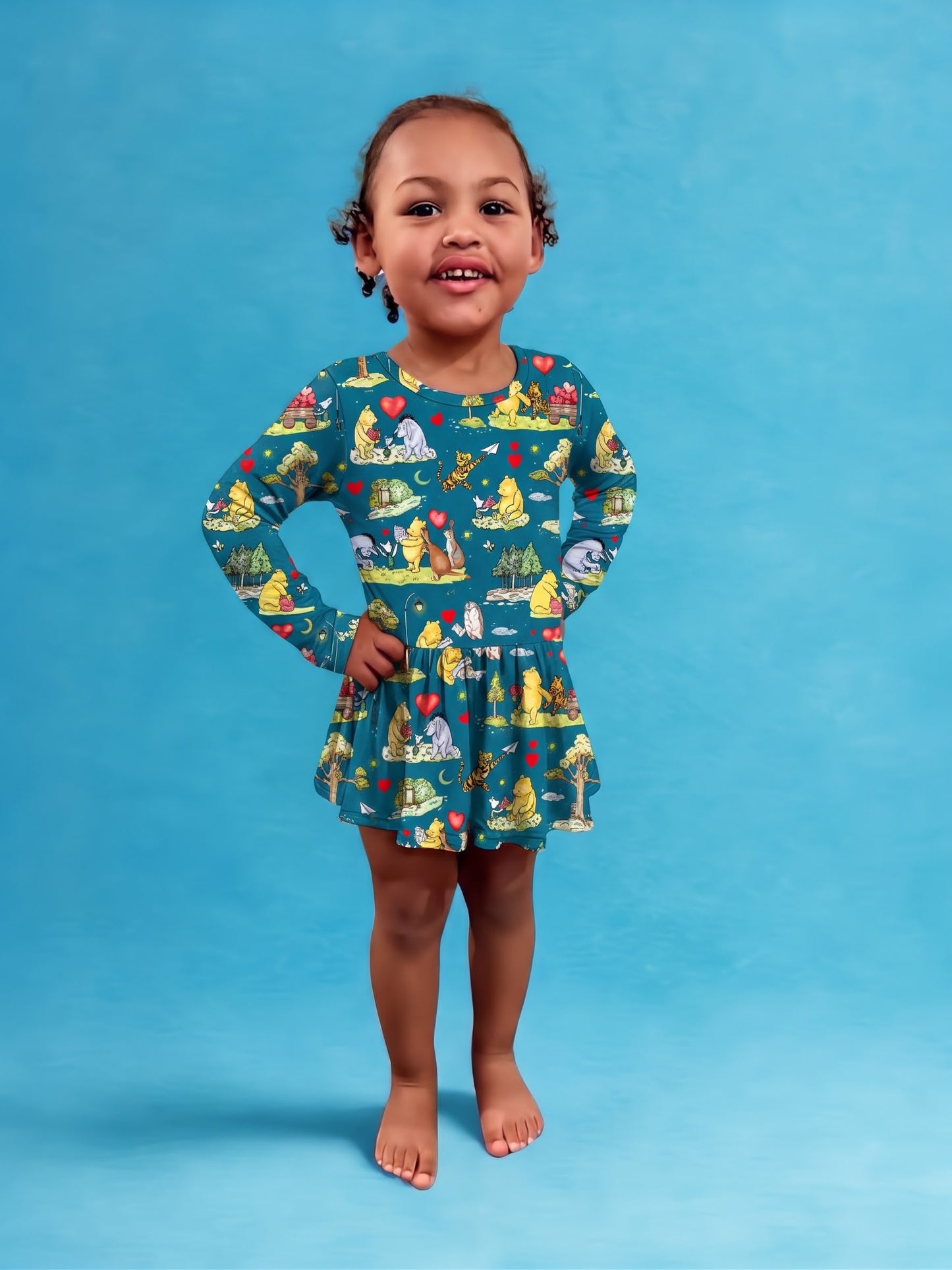 Adventure Awaits Bamboo Twirl Dress with snaps (Pre order with expected arrival the beginning of January )