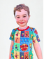 Flashback Flippy Bamboo Short Sleeve and Shorts Two Piece Pajama Set