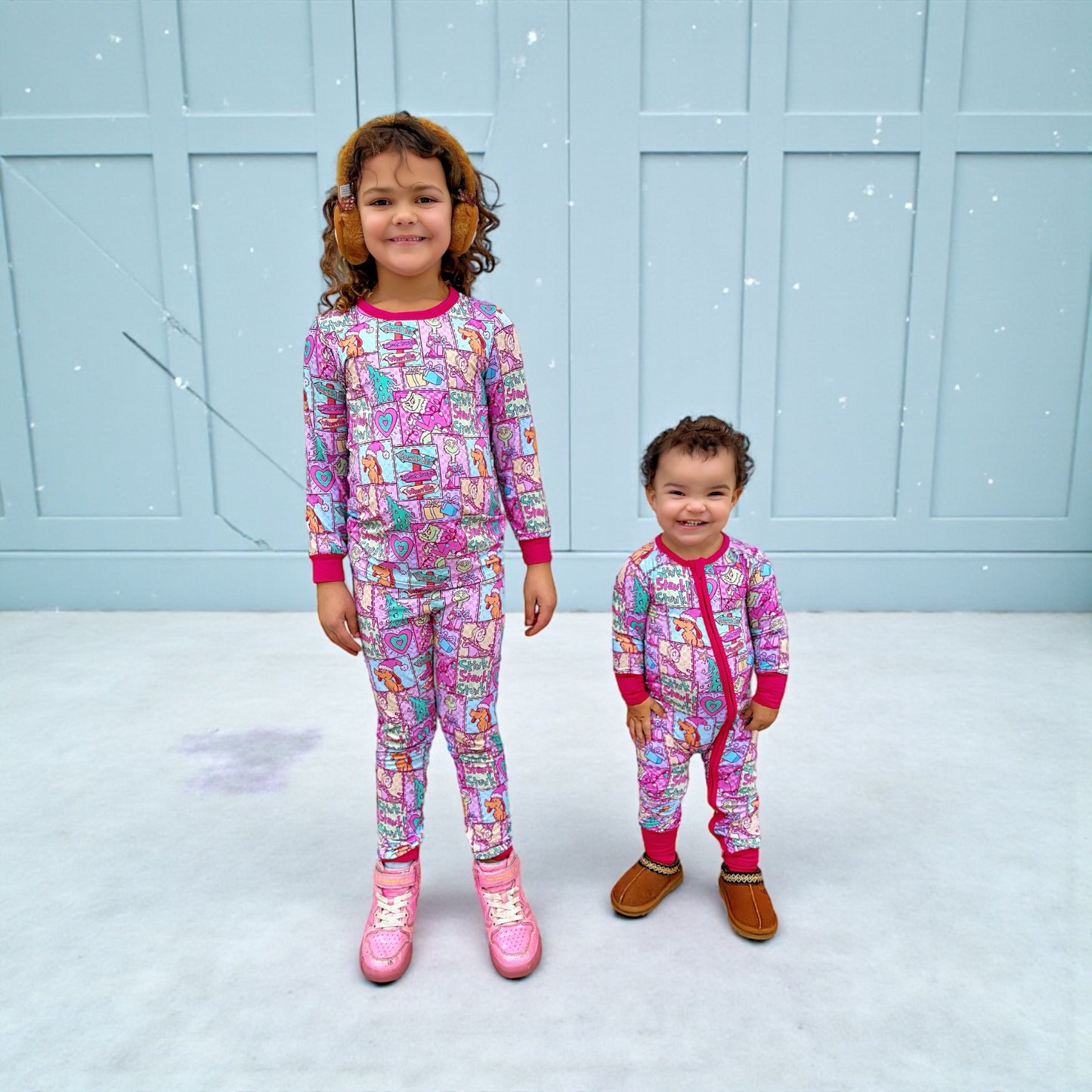 Pinkmas Bamboo Two Piece Pajama Set