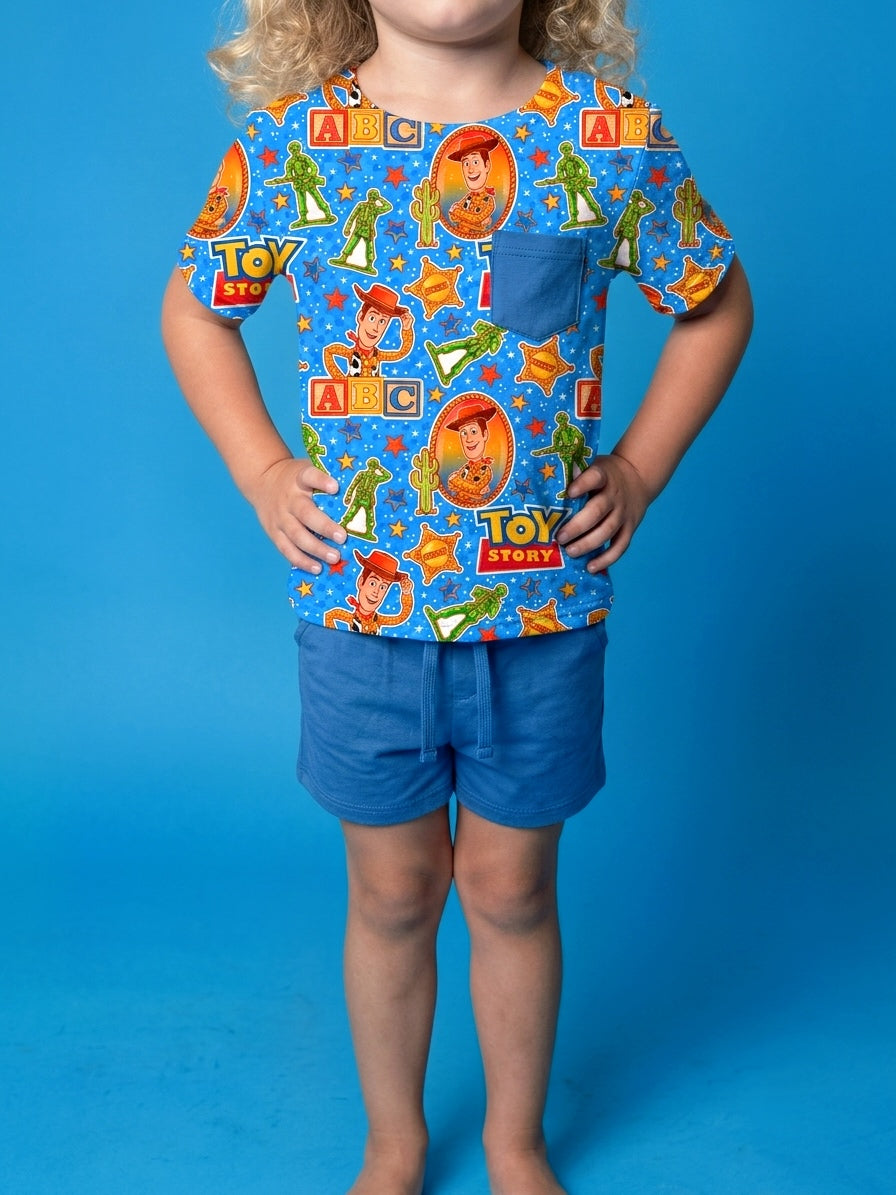Howdy Partner Bamboo Pocket Tee and Shorts Set (Pre Order) Arriving Mid Sept. 2026