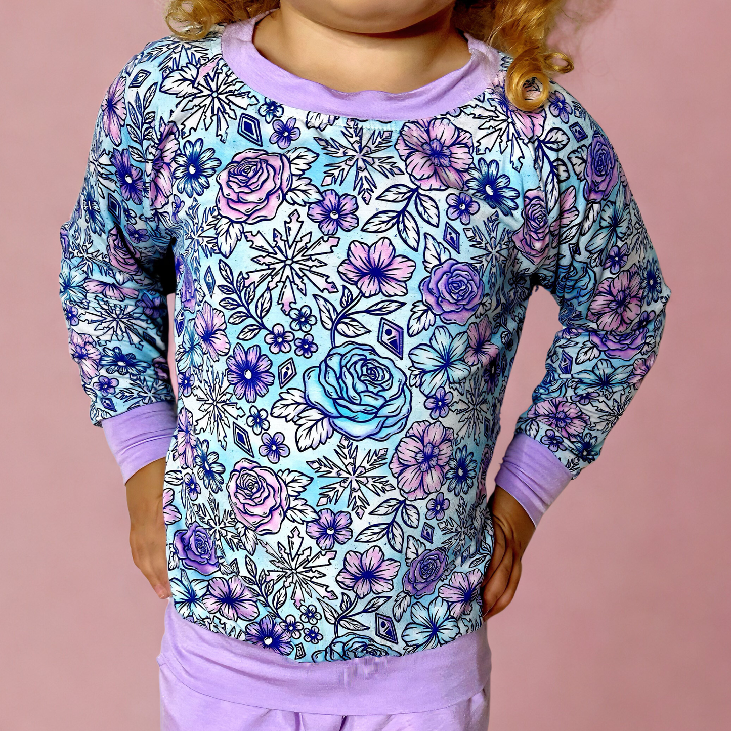 Arctic Bloom Bamboo Pullover