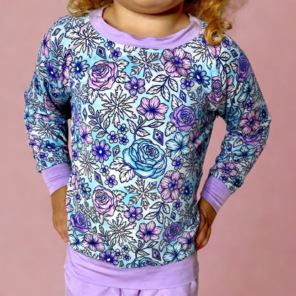 Arctic Bloom Bamboo Pullover