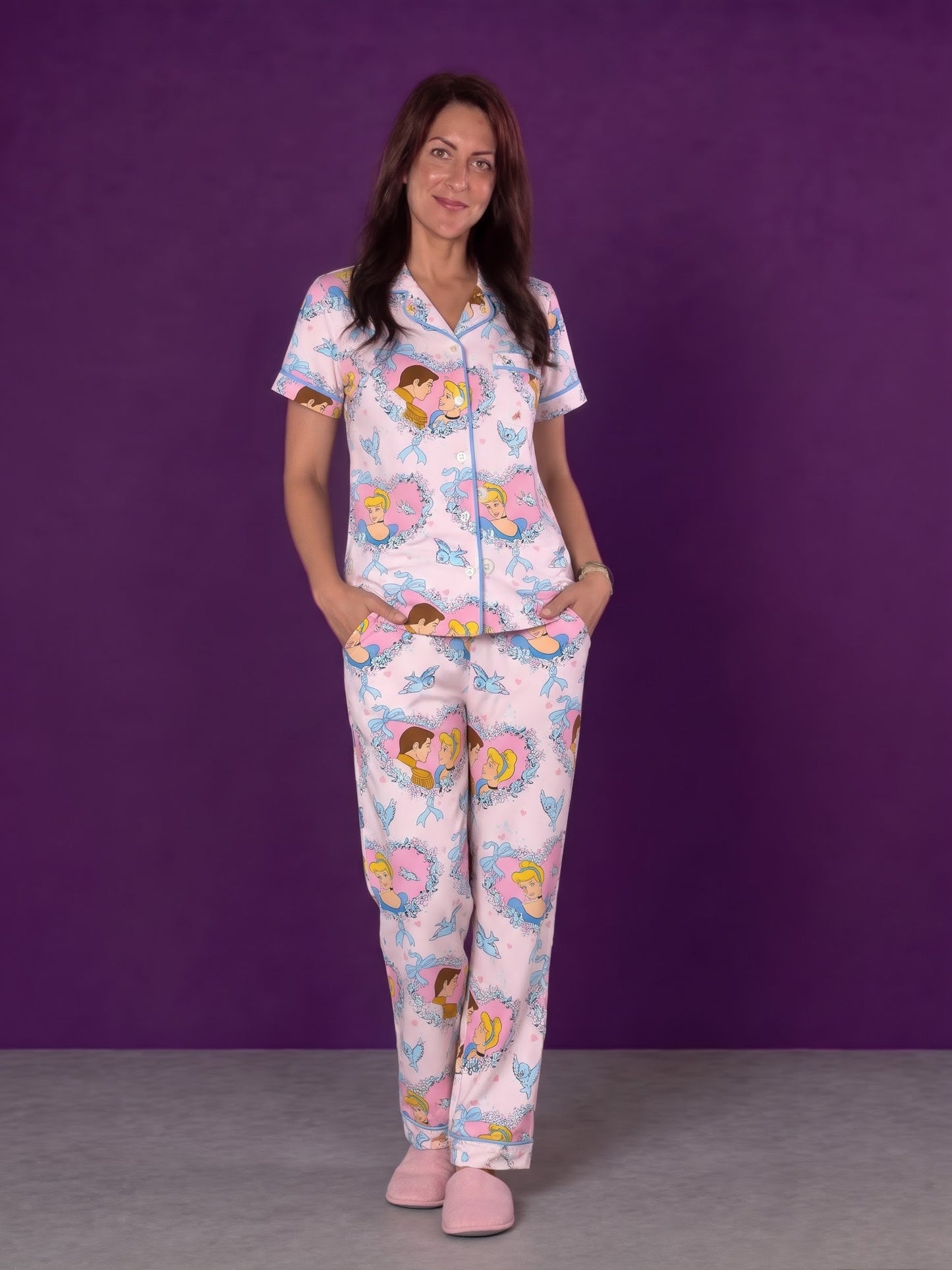 True Love Adult Bamboo Button Up Top and Pants Pajamas Set (Pre Order with expected arrival at the beginning of January)