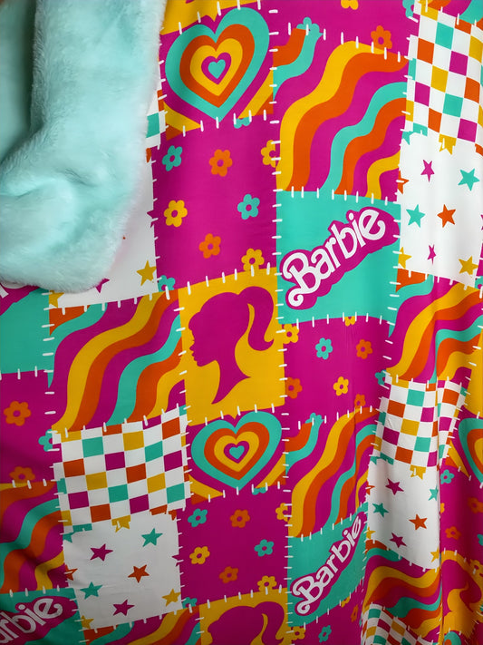 Flower Power Plush Bamboo Blanket