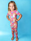 Flower Power Bamboo Short Sleeve and Pants Two Piece Pajama Set