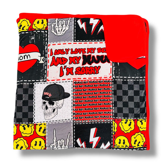 Mama's Boy Bamboo Blanket
