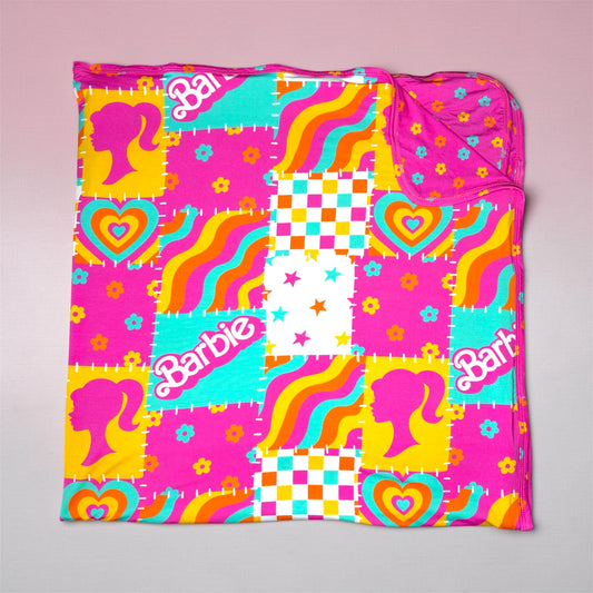 Flower Power Double Layered Bamboo Blanket