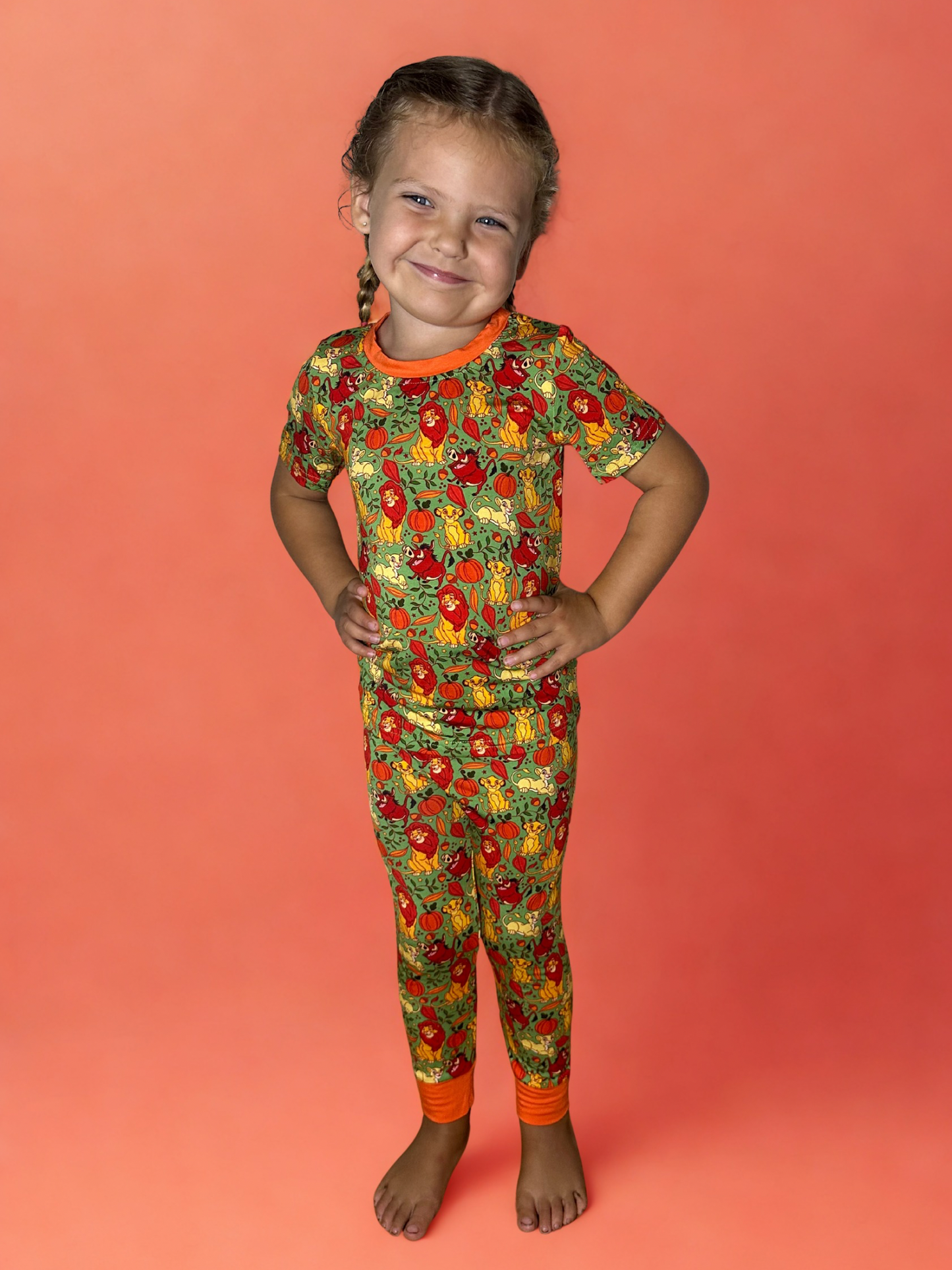 Colors of Courage Bamboo Short Sleeve and Pants Two Piece Pajama Set