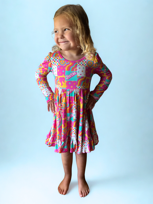 Flower Power Bamboo Twirl Dress